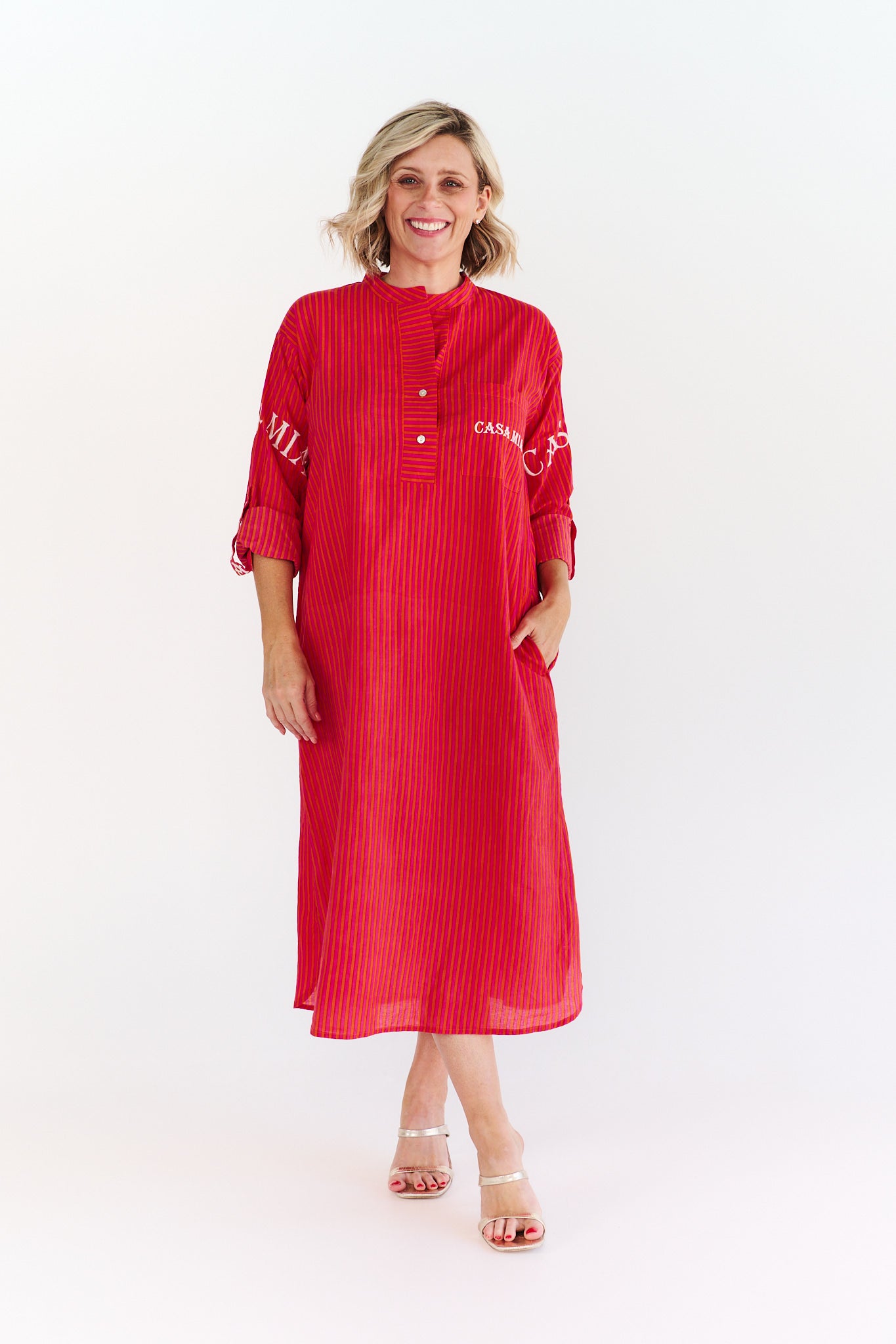 CASA MIA ORANGE DRESS