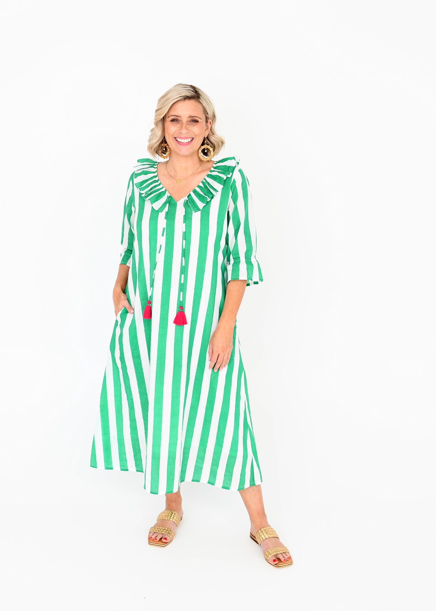 COTTANA GREEN DRESS