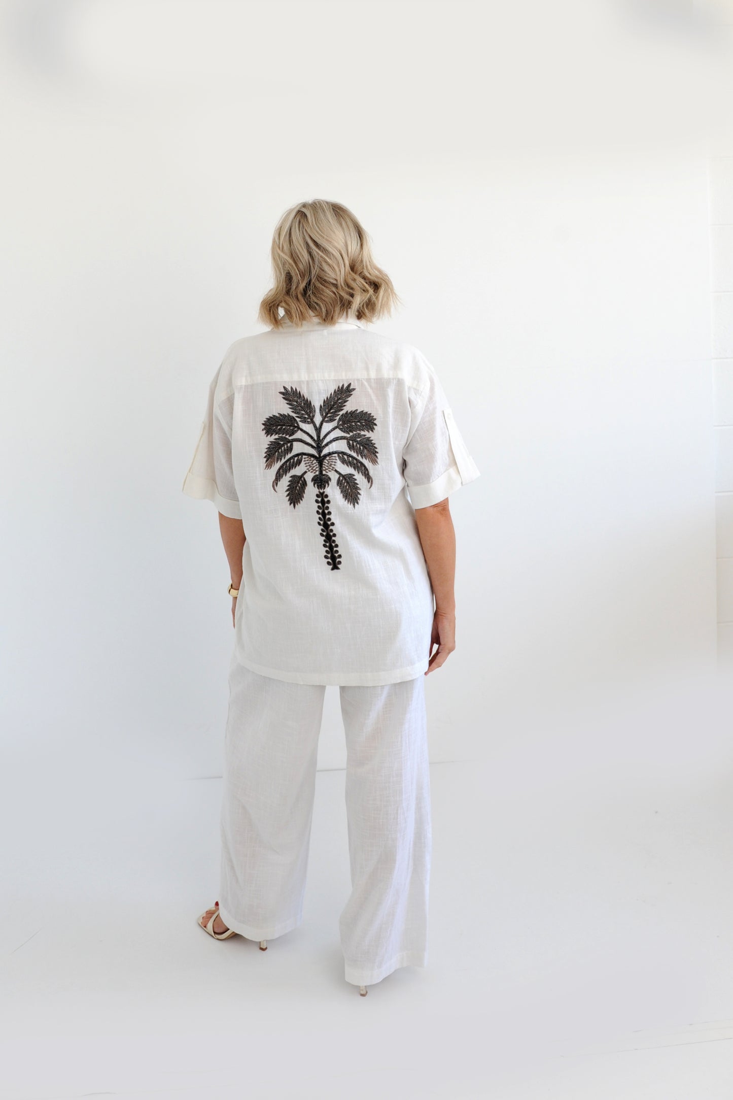 Sorrento White Pant and Shirt set. ON SALE