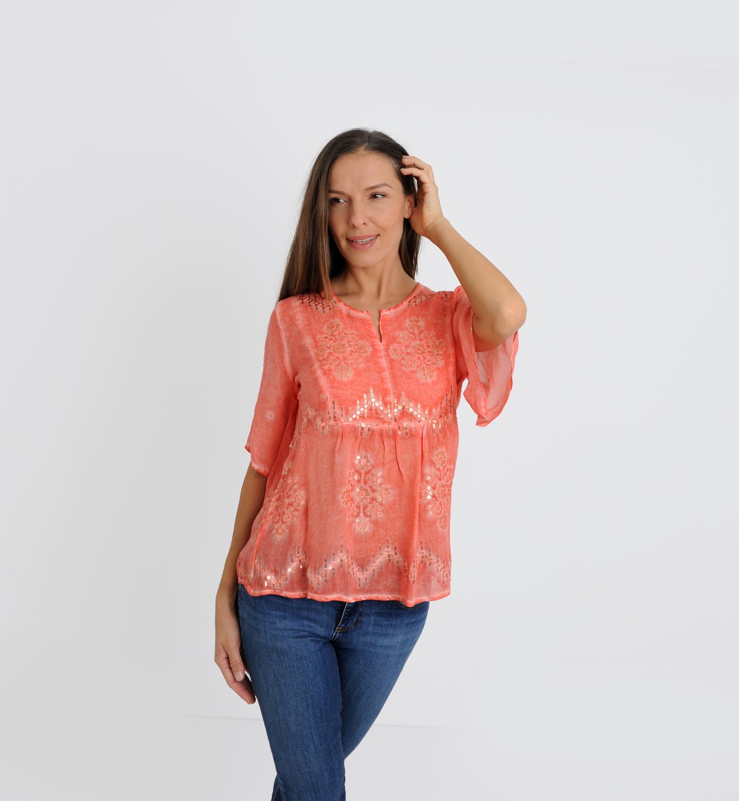 Seychelles Coral Top ON SALE NOW