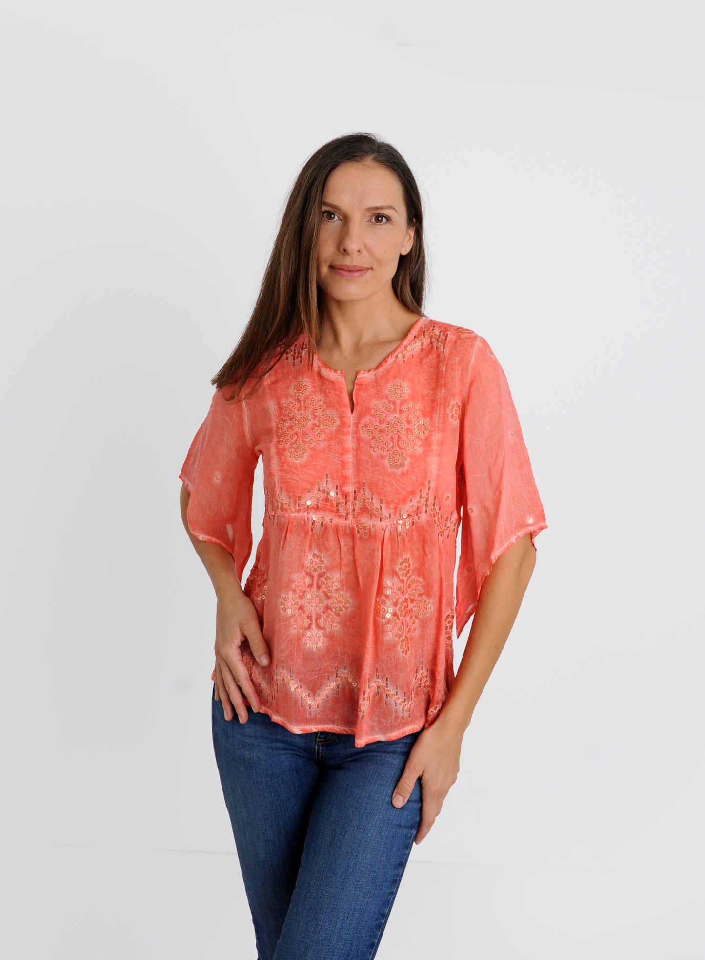 Seychelles Coral Top ON SALE NOW