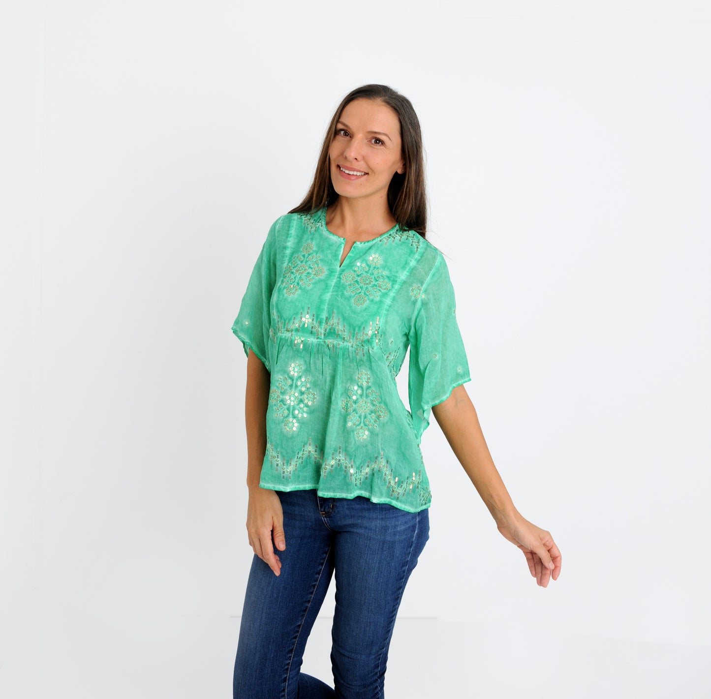 Seychelles Green Top ON SALE NOW