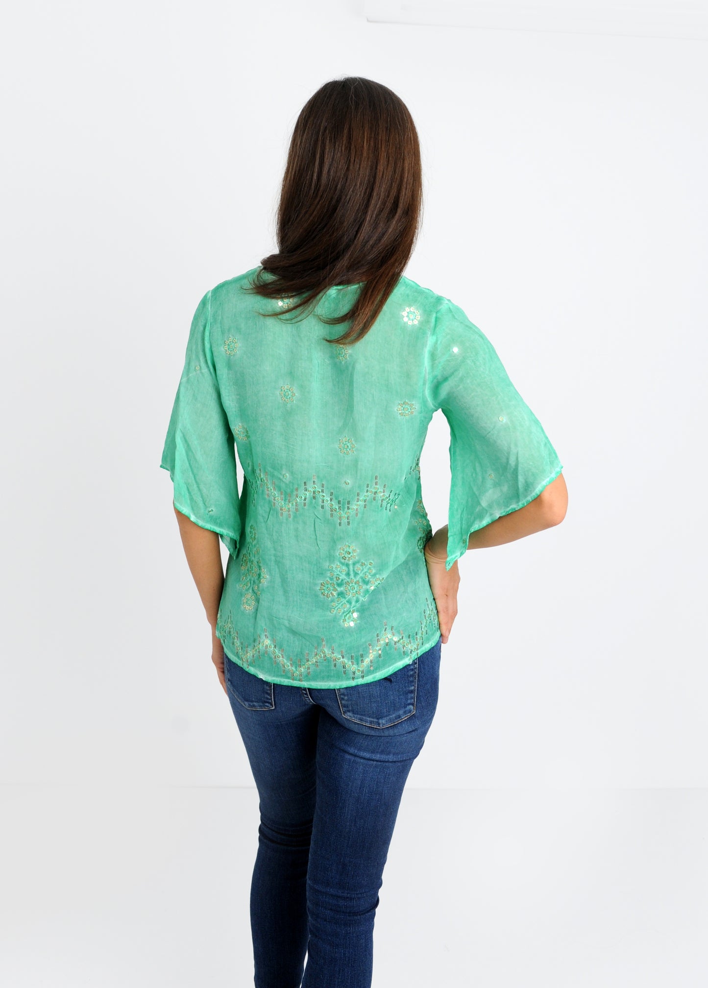 Seychelles Green Top ON SALE NOW