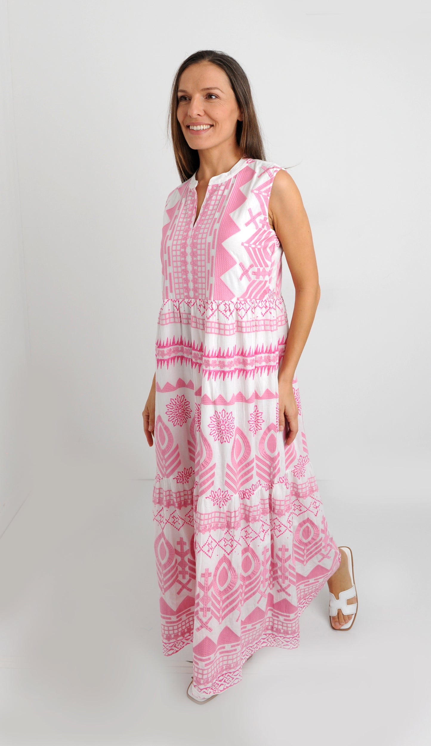 Rhodes Pink Maxi Dress