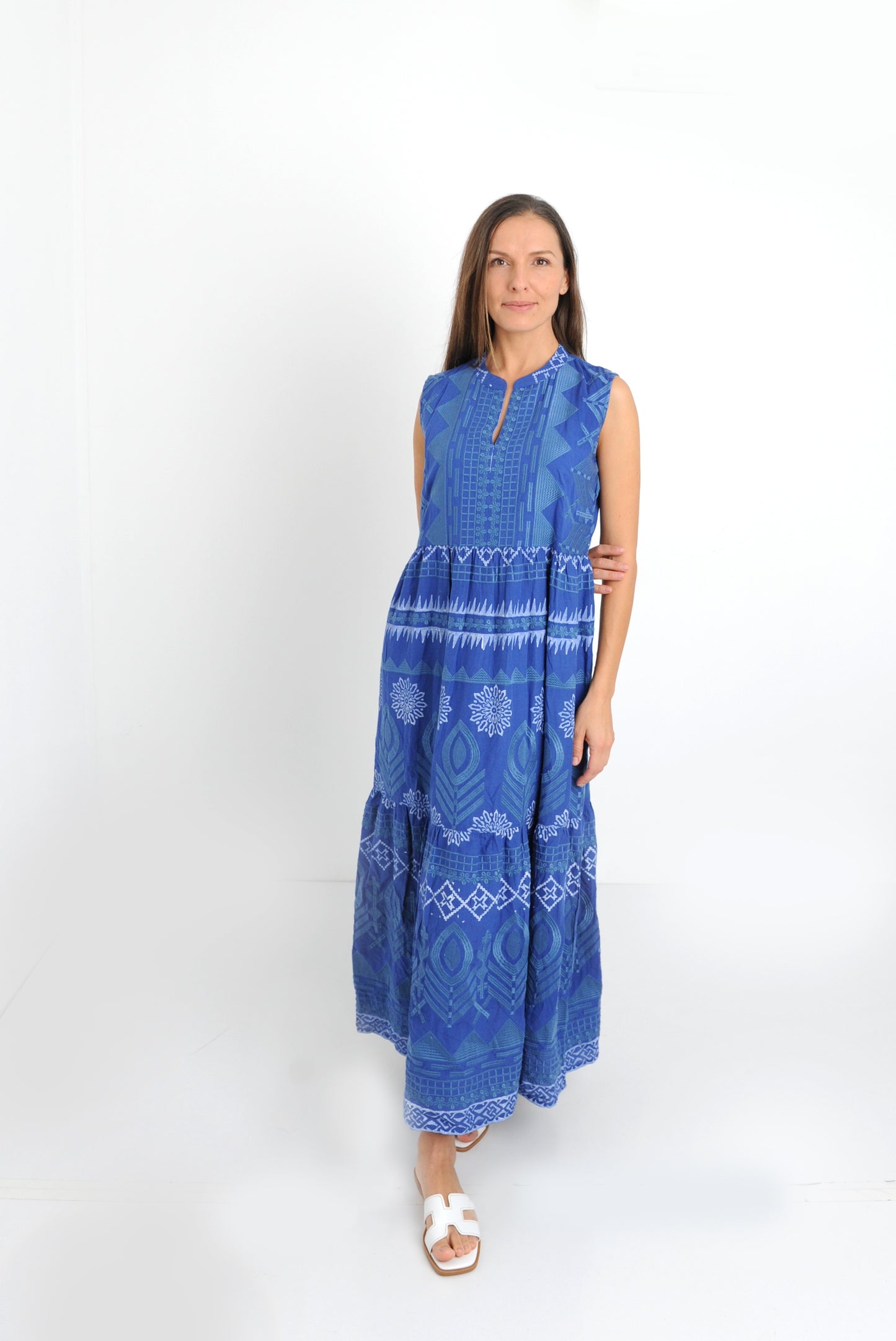 Rhodes Blue Maxi Dress