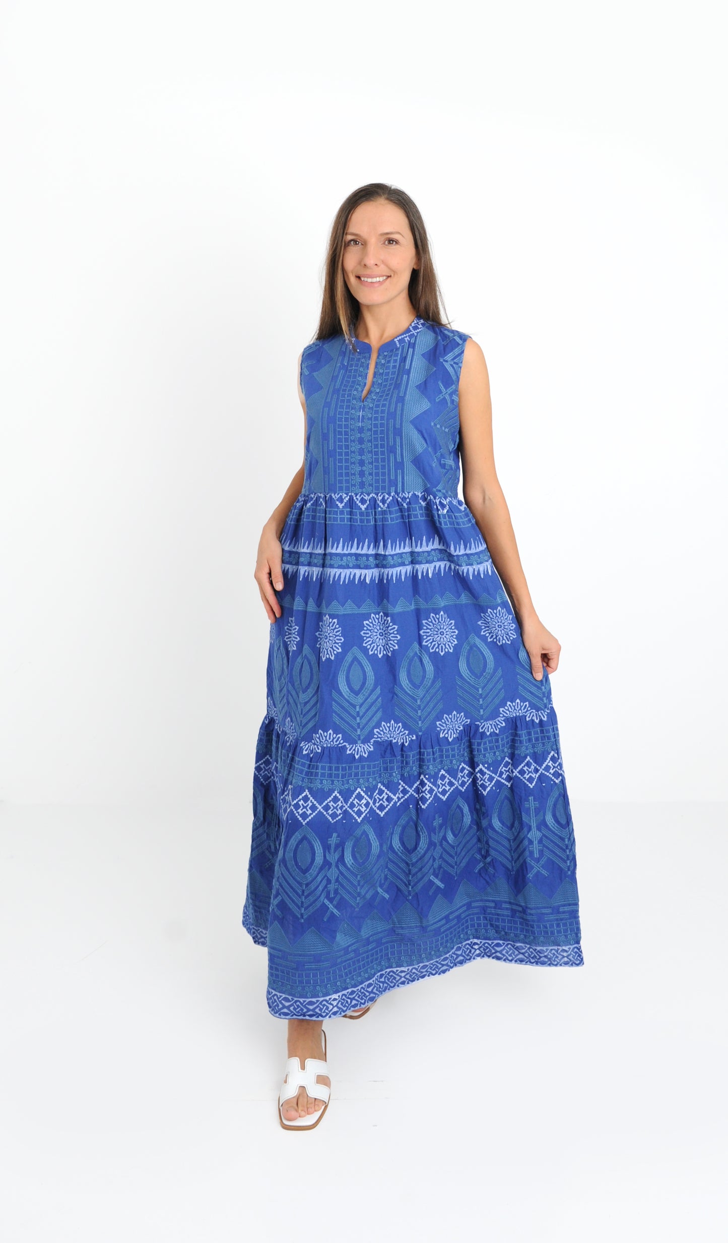 Rhodes Blue Maxi Dress