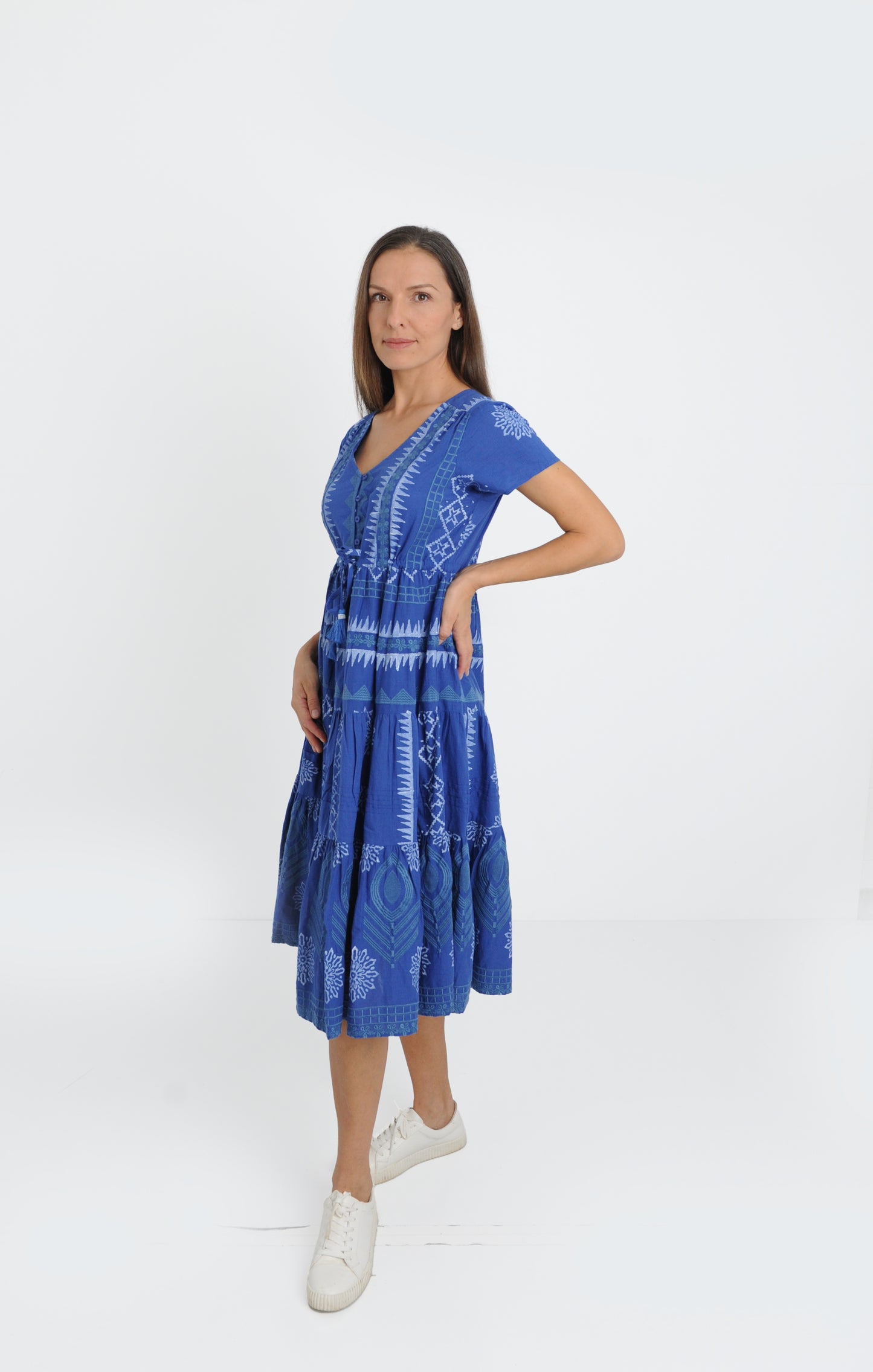 Rhodes Blue Midi Dress