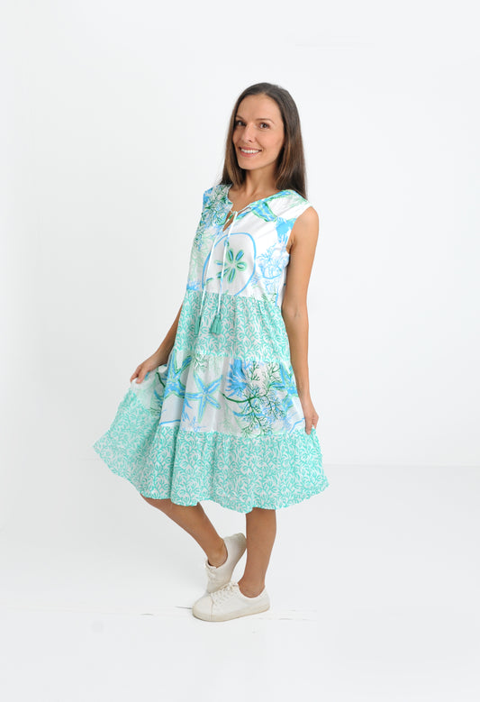 Nautilus Aqua Dress