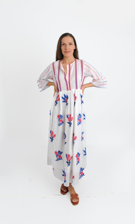 Milos Blue Maxi Dress