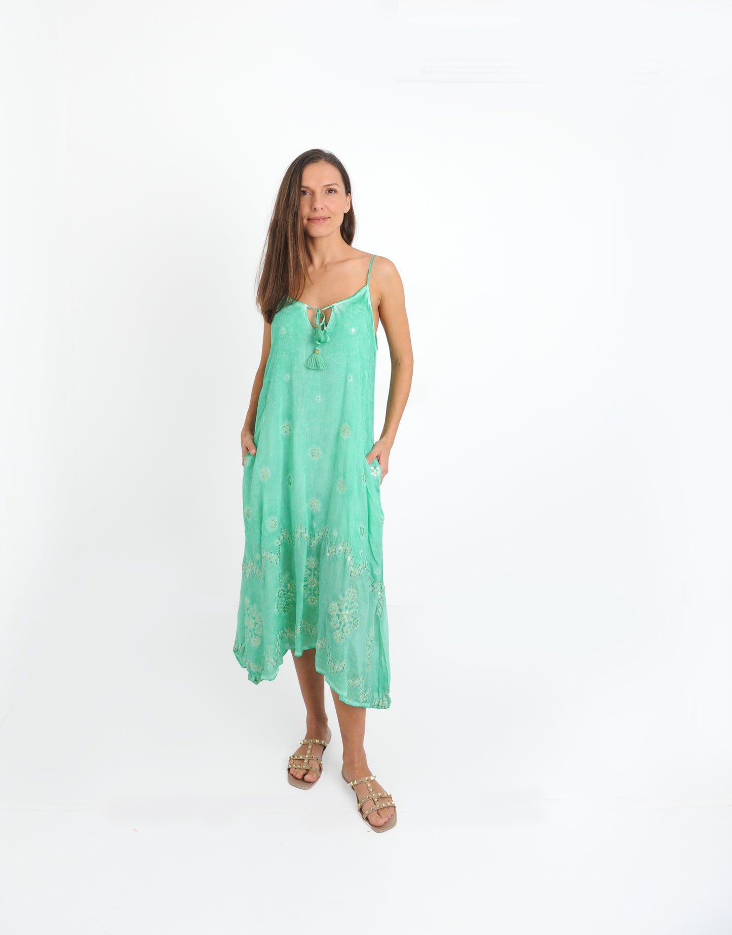 Seychelles Green Midi Dress NOW ON SALE