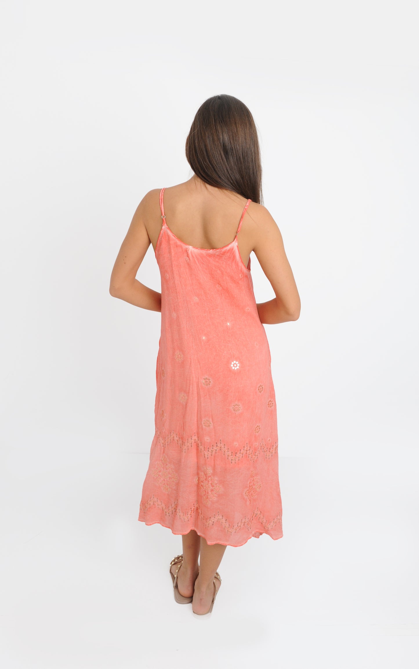 Seychelles Coral Midi Dress NOW ON SALE