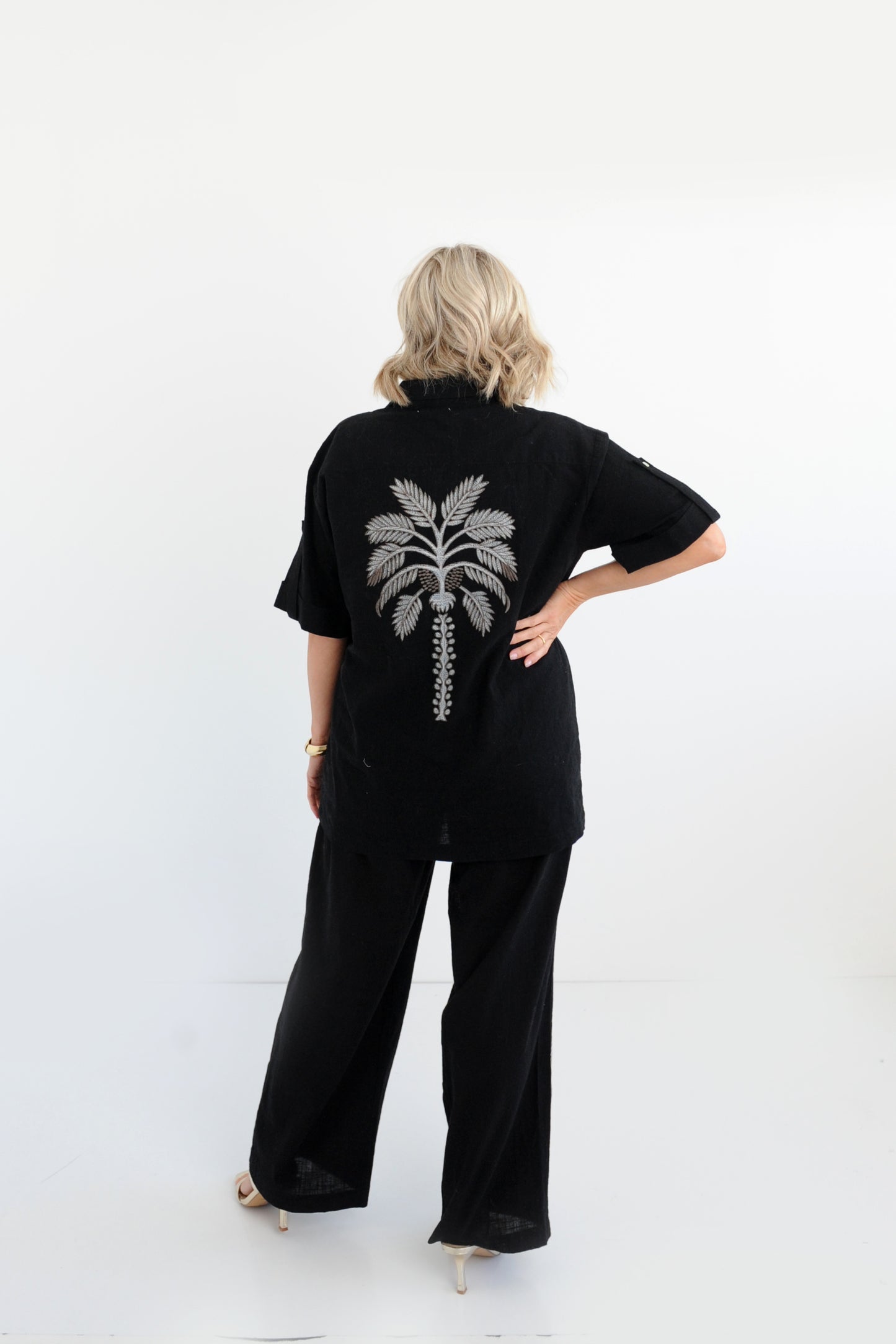 Sorrento Black Pant and shirt Set