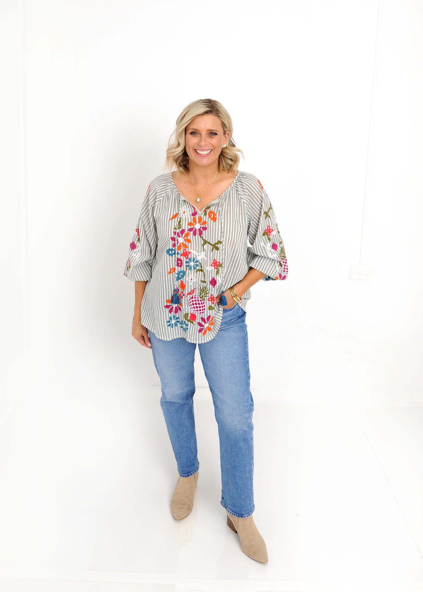 Grey Gypsy top