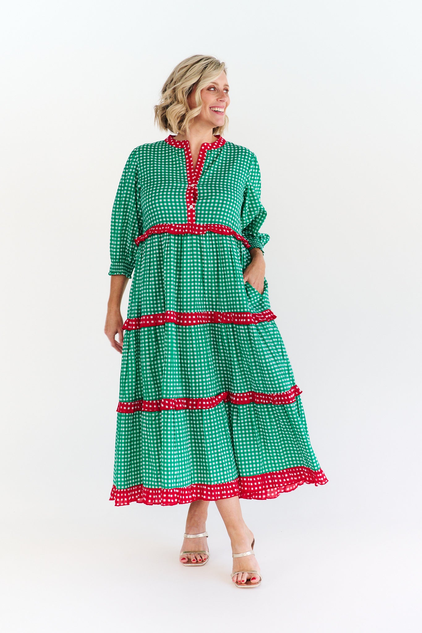 HARLOW GREEN DRESS